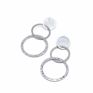 ARETES ZO6510E PLATEADO Acero Inxidable G51