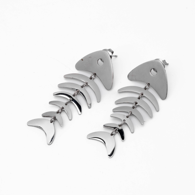 ARETES ZO5834E PLATEADO Acero Inoxidable G38