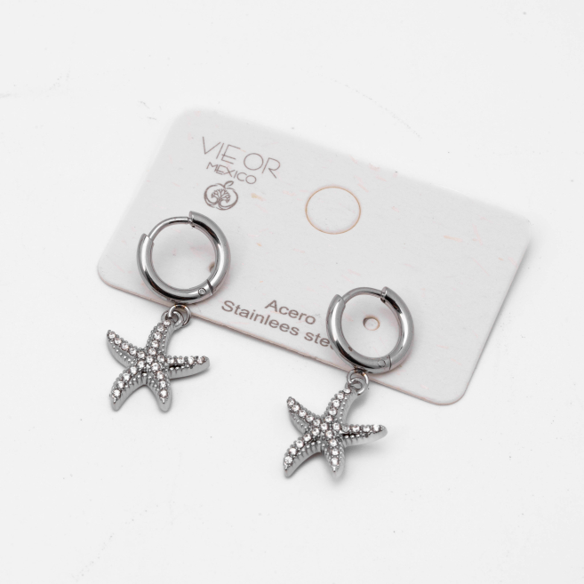 ARETES ZO13343E PLATEADO Acero Inoxidable G31