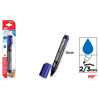 MARCADOR PERMANENTE AZUL NO DRY - H18