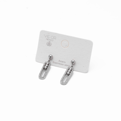 ARETES ZO14524E PLATEADO Acero Inoxidable G54