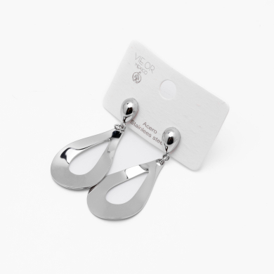 ARETES ZO13442E PLATEADO Acero Inxidable F52