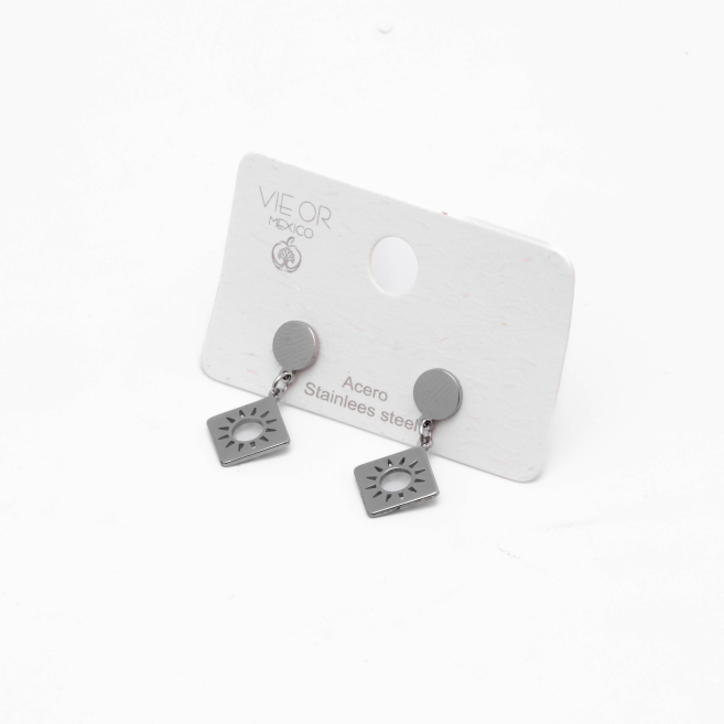 ARETES ZO2936E PLATEADO Acero Inoxidable G55