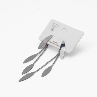 ARETES ZO9791E350 PLATEADO Acero Inoxidable G26