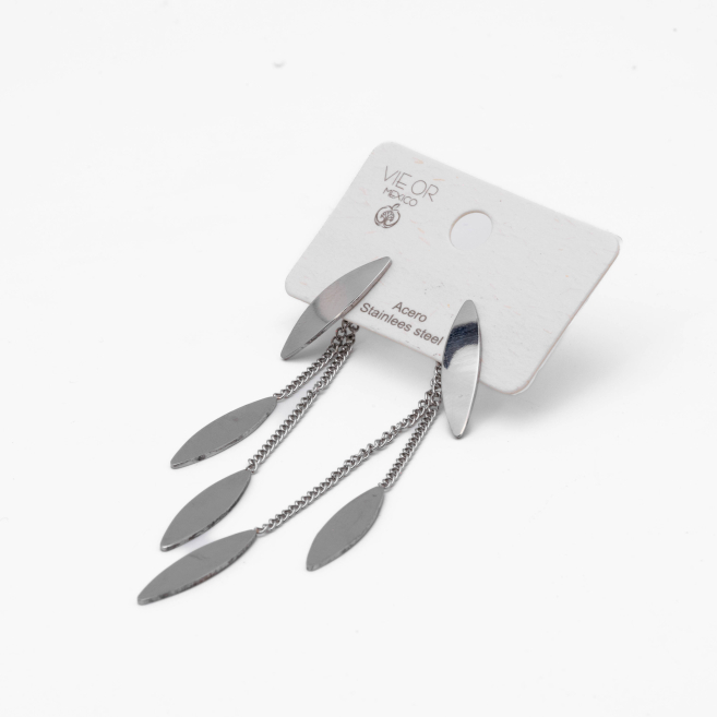 ARETES ZO9791E350 PLATEADO Acero Inoxidable G26