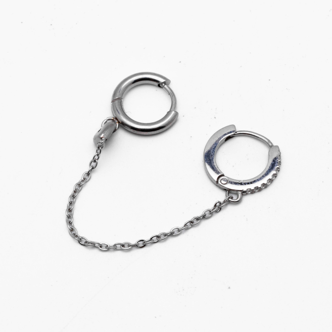 ARETES ZO13955E PLATEADO Acero Inoxidable F38