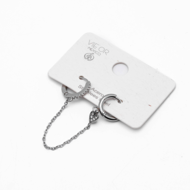 ARETES ZO13955E PLATEADO Acero Inoxidable F38