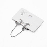 ARETES ZO13955E PLATEADO Acero Inoxidable F38