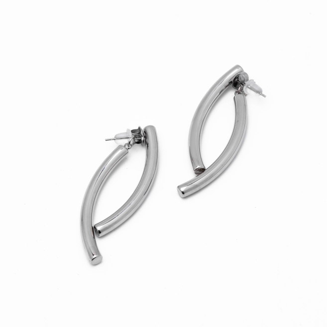 ARETES ZO14076E PLATEADO Acero Inoxidable F59