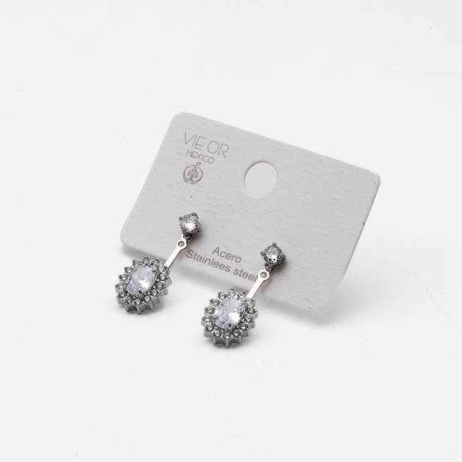 ARETES ZO13599E PLATEADO Acero Inoxidable G21