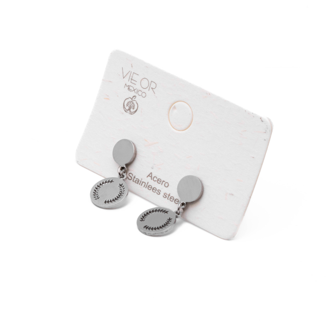 ARETES ZO2925E PLATEADO Acero Inoxidable G34