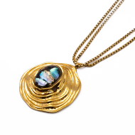 COLLAR Y00608 BEIG Acero Inoxidable 2D45