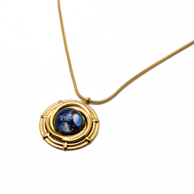 COLLAR Y00614 AZUL Acero Inoxidable 2D45