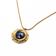 COLLAR Y00614 AZUL Acero Inoxidable 2D45