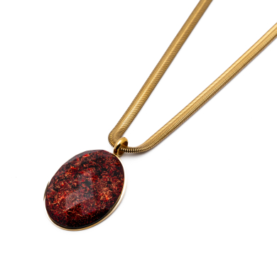 COLLAR Y00623 ROJO Acero Inoxidable 2D45