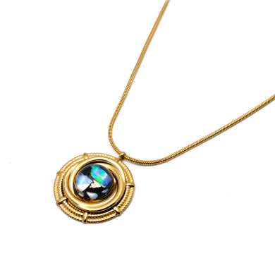 COLLAR Y00614 NEGRO Acero Inoxidable 2D45