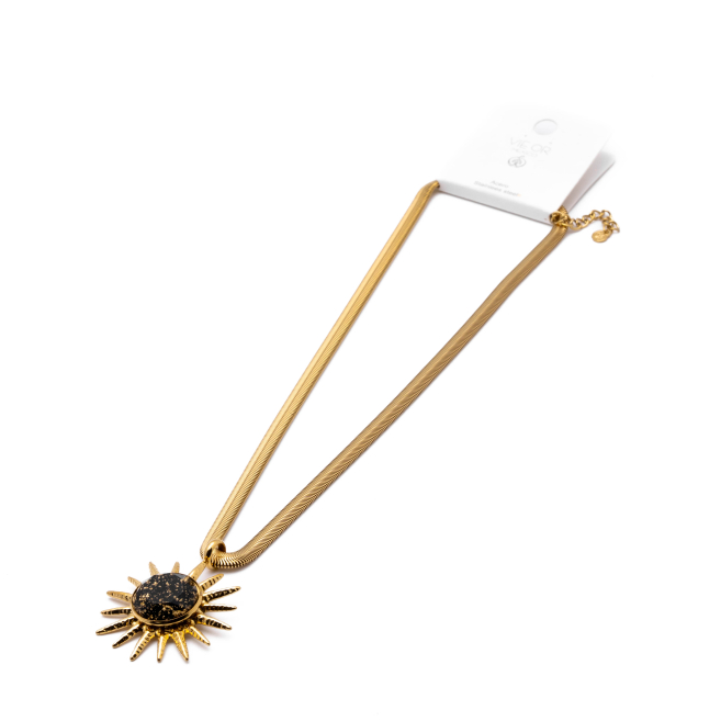 COLLAR Y00620 NEGRO Acero Inoxidable 2D45