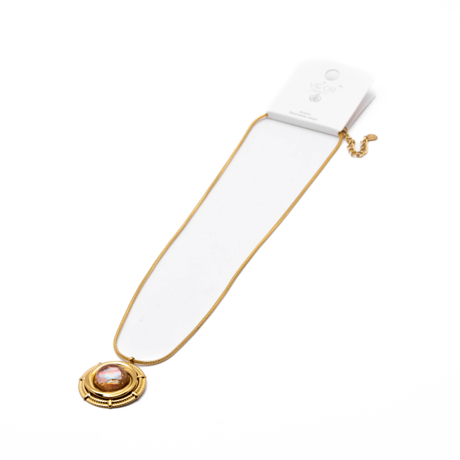 COLLAR Y00614 MARRON Acero Inoxidable 2D45