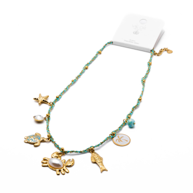 COLLAR Y00577 AZUL Acero Inoxidable E36