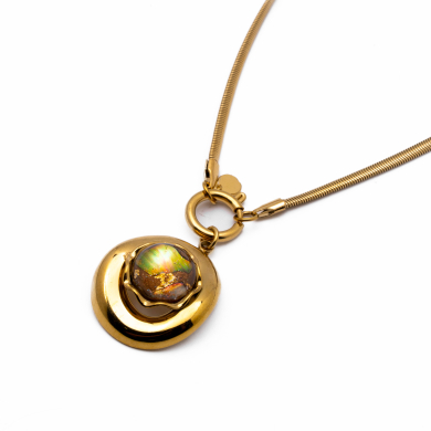 COLLAR Y00641 MARRON Acero Inoxidable 2D45