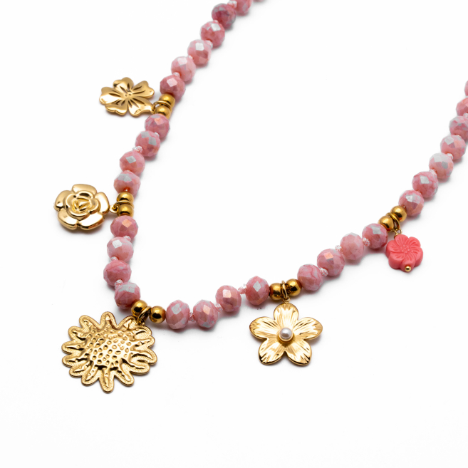 COLLAR Y00583 ROSA Acero Inoxidable E37