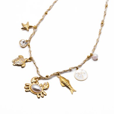 COLLAR Y00577 BEIG Acero Inoxidable E36