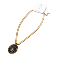 COLLAR Y00623 NEGRO Acero Inoxidable 2D45