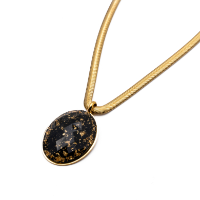 COLLAR Y00623 NEGRO Acero Inoxidable 2D45