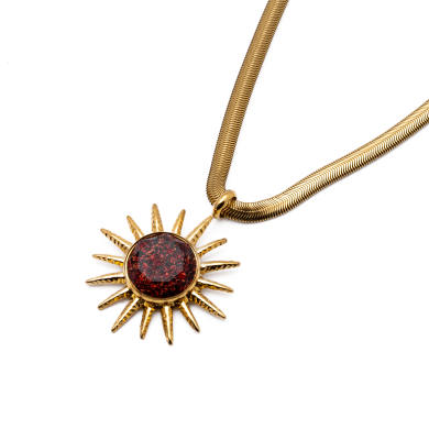 COLLAR Y00620 ROJO Acero Inoxidable 2D45