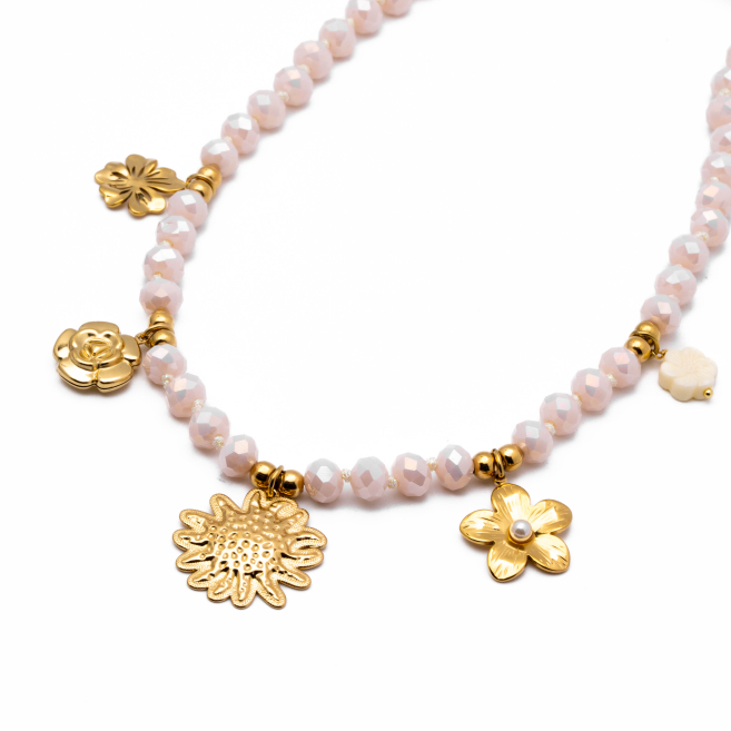 COLLAR Y00583 BEIG Acero Inoxidable E37