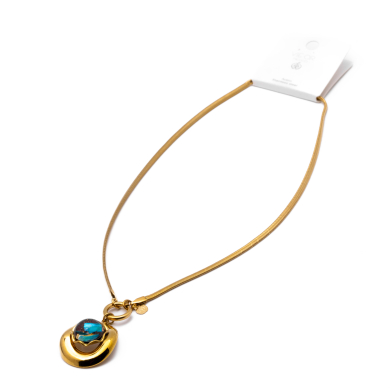 COLLAR Y00641 AZUL Acero Inoxidable 2D45