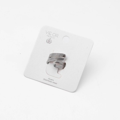 ANILLO Y00586 PLATEADO Acero Inoxidable A35