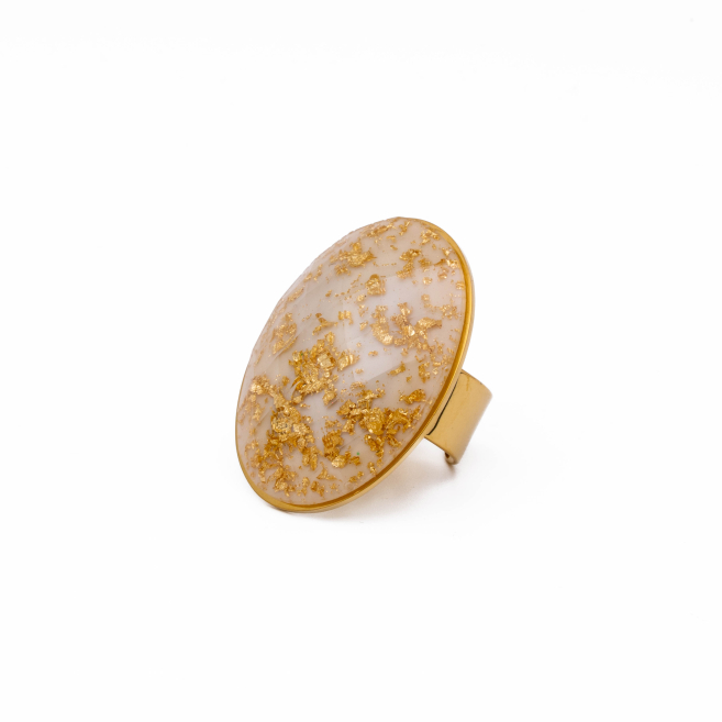 ANILLO Y00168 BEIG Acero Inoxidable 2A26