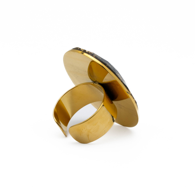 ANILLO Y00168 Negro Acero  Inoxidable -2A26 2A26