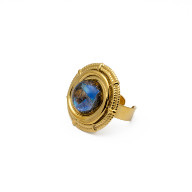 ANILLO Y00616 AZUL Acero Inoxidable A19