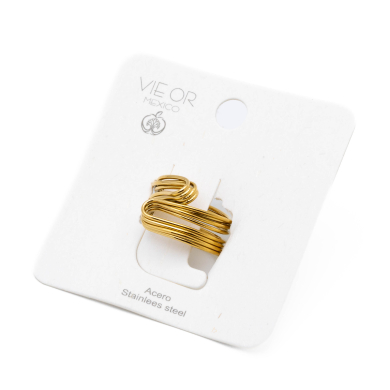 ANILLO Y00586 DORADO Acero Inoxidable A35