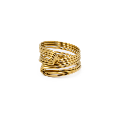 ANILLO Y00586 DORADO Acero Inoxidable A35