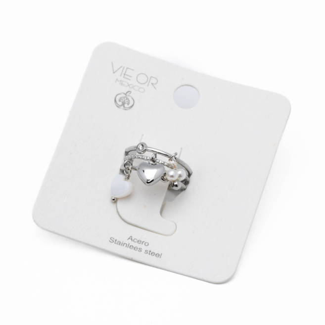 ANILLO Y00585 PLATEADO Acero Inoxidable 2A41