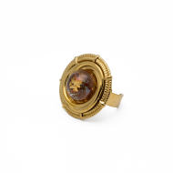 ANILLO Y00616 MARRON Acero Inoxidable A19