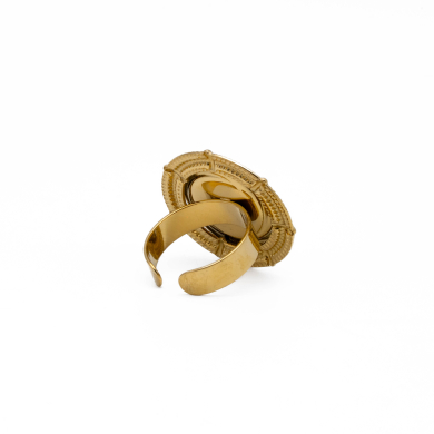ANILLO Y00616 MARRON Acero Inoxidable A19