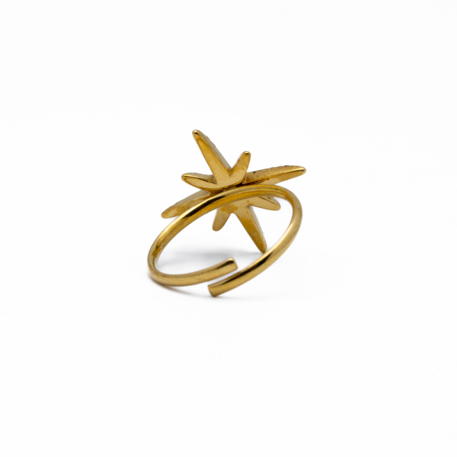 ANILLO Y00555 DORADO Acero Inoxidable A16