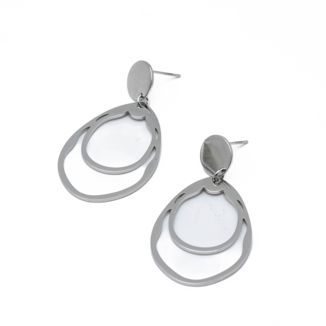 ARETES Y00599 PLATEADO Acero Inoxidable G47