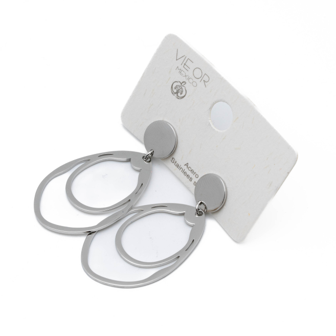 ARETES Y00599 PLATEADO Acero Inoxidable G47