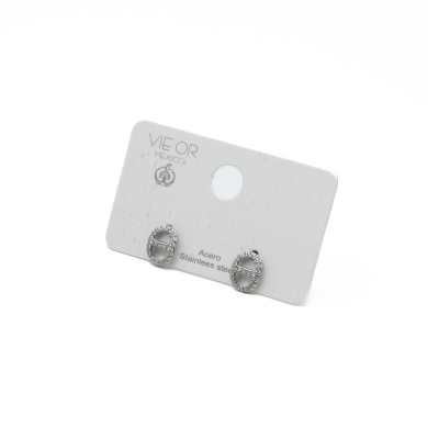 ARETES Y00553 PLATEADO Acero Inoxidable F41