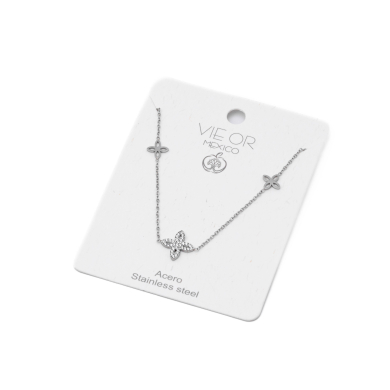 COLLAR ZO13419N PLATEADO Acero Inxidable E26