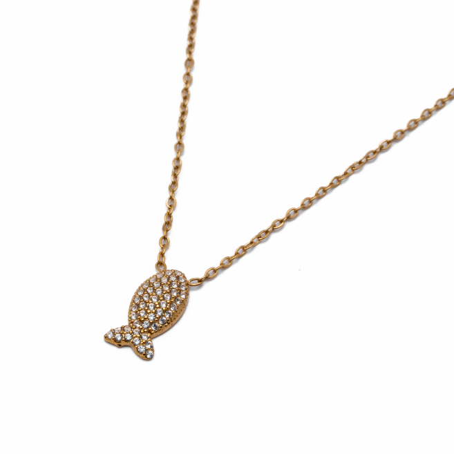 COLLAR ZO13407N DORADO Acero Inxidable E29