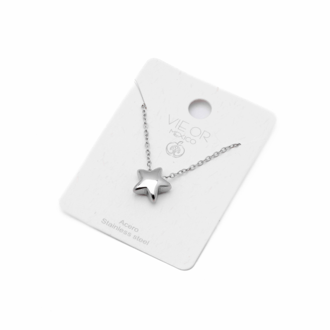 COLLAR ZO15309N PLATEADO Acero Inxidable E25