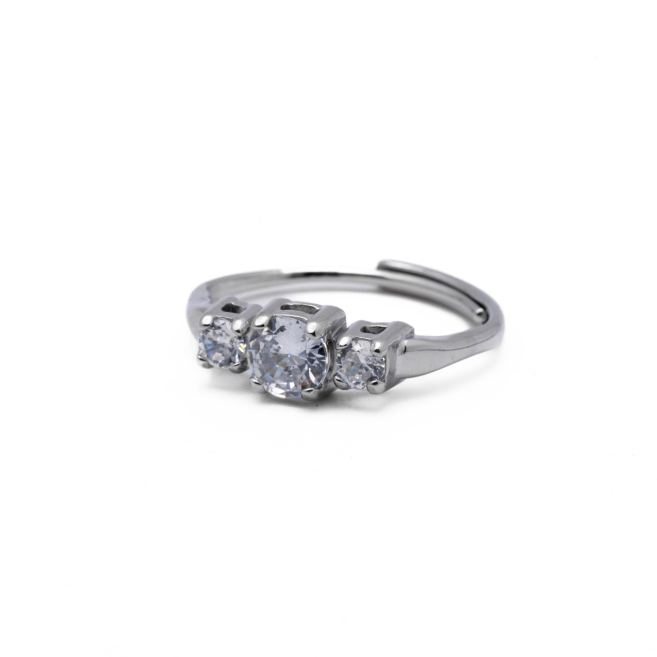 ANILLO ZO12992R Plateado Acero Inoxidable -A41