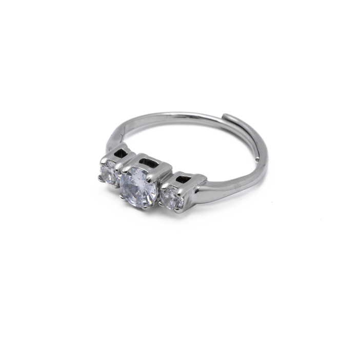 ANILLO ZO12992R Plateado Acero Inoxidable -A41