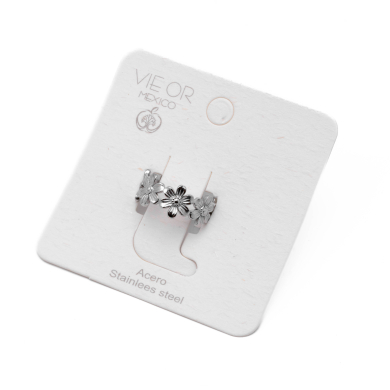 ANILLO ZO14135R Plateado Acero Inoxidable -2A37